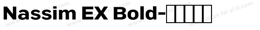 Nassim EX Bold字体转换